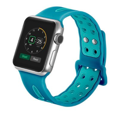 Спортивный ремешок Vilo Perforate Sport для Apple Watch 3 / 2 / 1 (38мм) Голубой - Изображение 30425