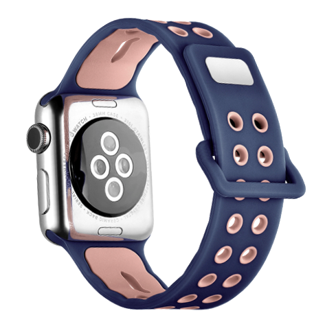 Спортивный ремешок Vilo Perforate Sport для Apple Watch 3 / 2 / 1 (38мм) Синий - Изображение 30429