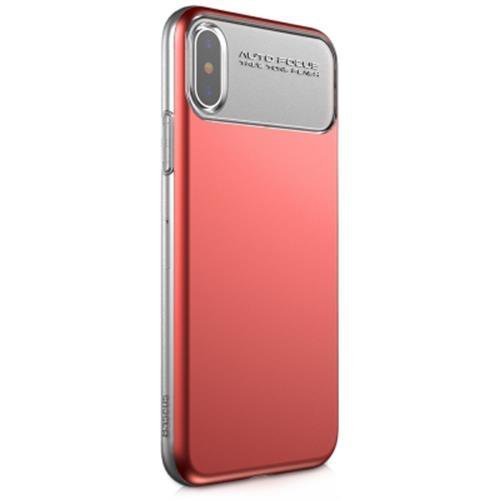 Чехол накладка Baseus Slim Lotus Case для iPhone X Красный - Изображение 30609