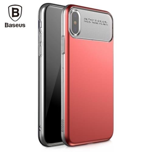 Чехол накладка Baseus Slim Lotus Case для iPhone X Красный - Изображение 30611