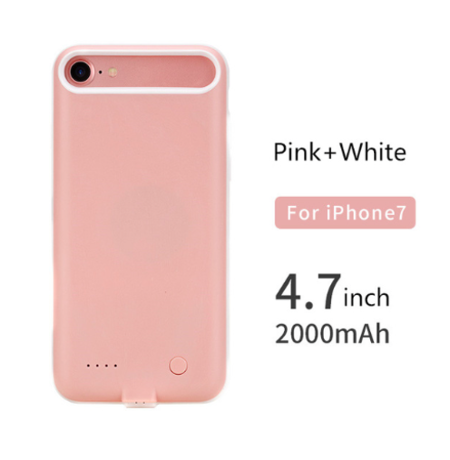 Чехол-аккумулятор Rock P8 2000mAh для iPhone 8 Розовый - Изображение 18809