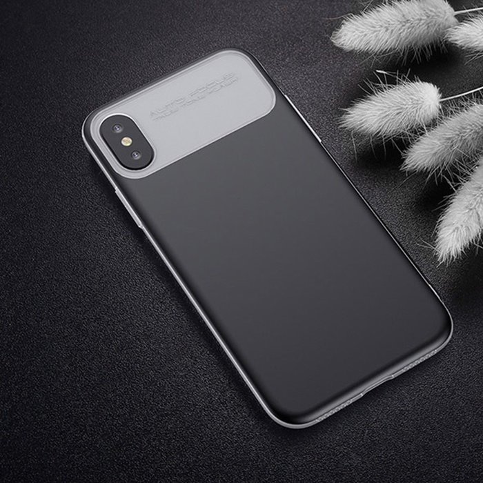 Чехол накладка Baseus Slim Lotus Case для iPhone X Черный - Изображение 30639