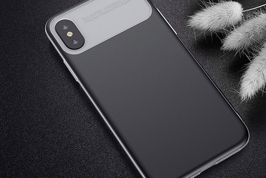 Чехол накладка Baseus Slim Lotus Case для iPhone X Черный