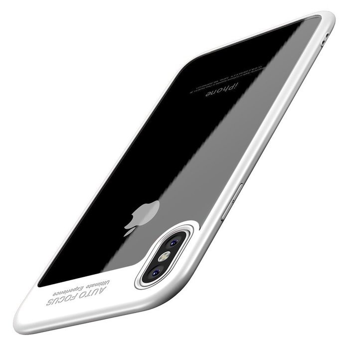 Чехол накладка Rock Auto Focus Series для iPhone X Белый - Изображение 30829