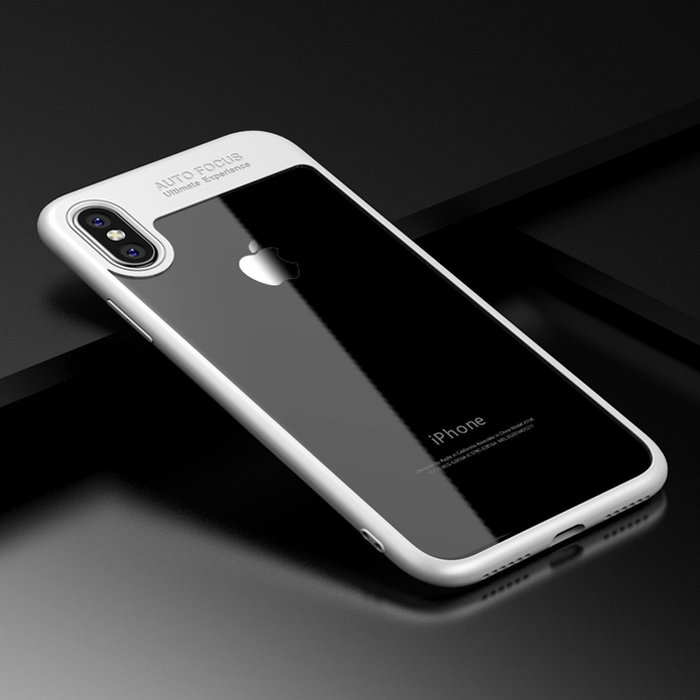 Чехол накладка Rock Auto Focus Series для iPhone X Белый - Изображение 30843