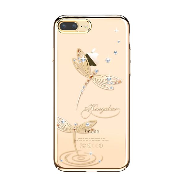 Чехол накладка Swarovski Kingxbar Classic Gold Dragonfly для iPhone 8 Plus Золото - Изображение 18977