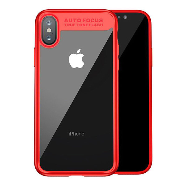 Чехол накладка Rock Auto Focus Series для iPhone X Красный - Изображение 30889