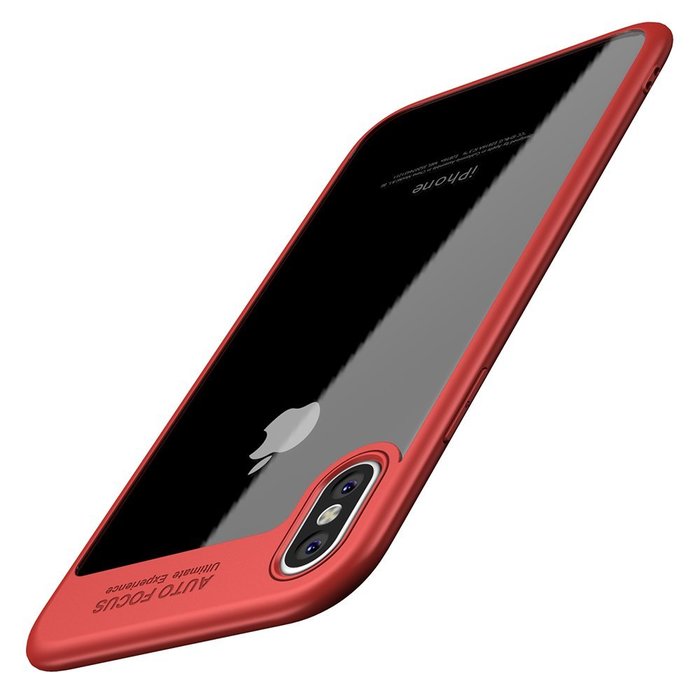 Чехол накладка Rock Auto Focus Series для iPhone X Красный - Изображение 30893