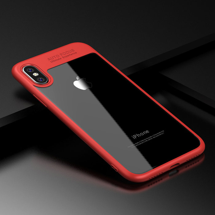 Чехол накладка Rock Auto Focus Series для iPhone X Красный - Изображение 30899