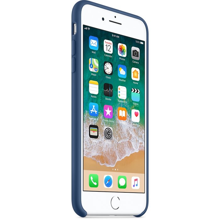 Силиконовый чехол накладка Apple Silicone Case для iPhone 8 Plus Синий - Изображение 19005