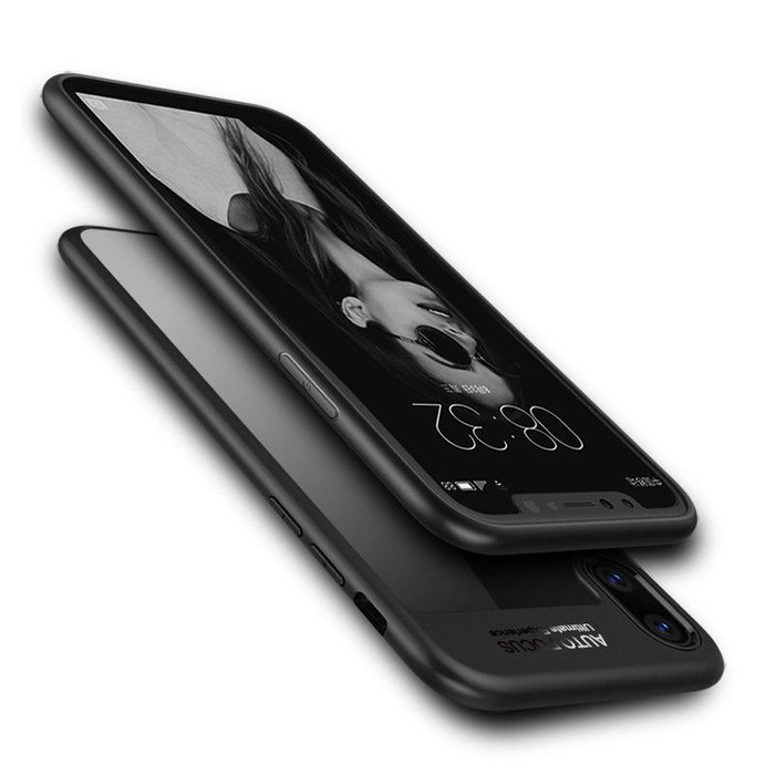 Чехол накладка Rock Auto Focus Series для iPhone X Черный - Изображение 30957