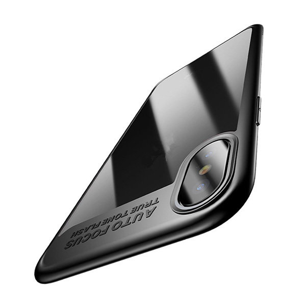 Чехол накладка Rock Auto Focus Series для iPhone X Черный - Изображение 30971