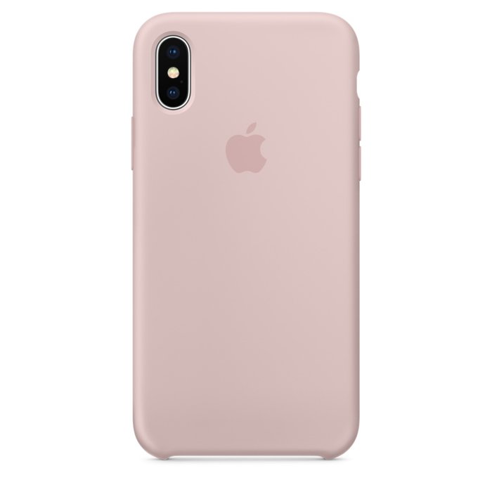 Силиконовый чехол Apple Silicone Case для iPhone X Розовый песок - Изображение 19333