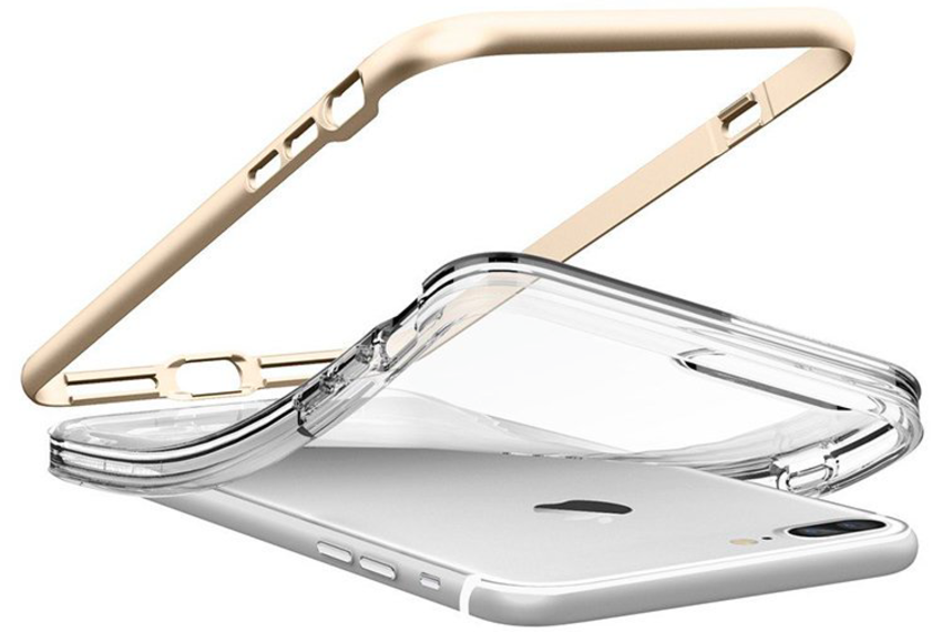 Чехол накладка Spigen Neo Hybrid Crystal для iPhone 8 Plus Золото