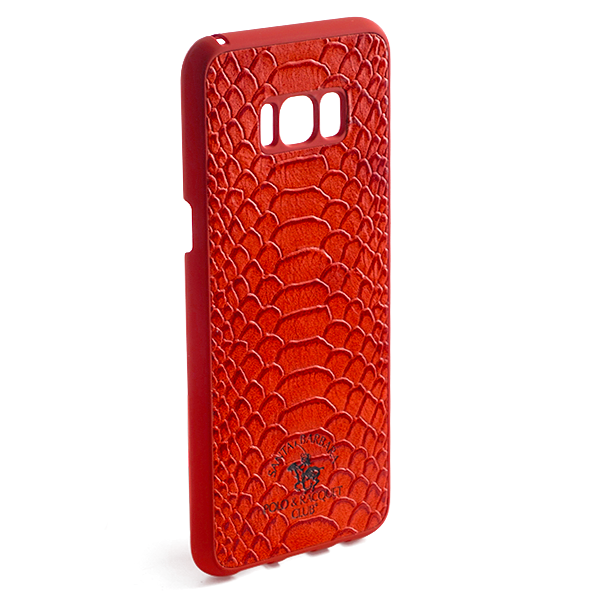 Кожаный чехол накладка POLO & RACQUET CLUB Knight для Samsung Galaxy S8 Красный - Изображение 6863
