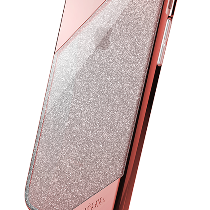 Чехол накладка X-Doria Revel Lux Rose Gold Glitter для iPhone 8 Plus Розовый - Изображение 19473
