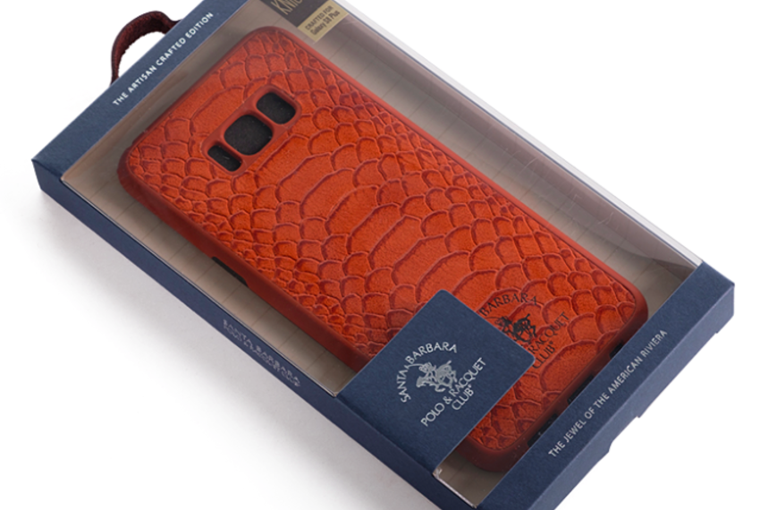 Кожаный чехол накладка POLO & RACQUET CLUB Knight для Samsung Galaxy S8 Красный