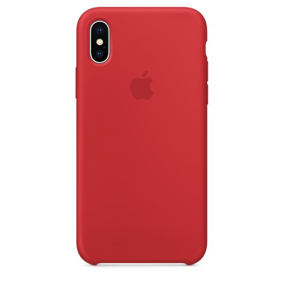 Силиконовый чехол Apple Silicone Case для iPhone X Красный - Изображение 19275