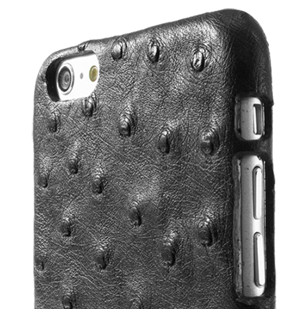 Чехол из кожи Страуса для iPhone 6 Plus / 6s Plus Черный - Изображение 20117