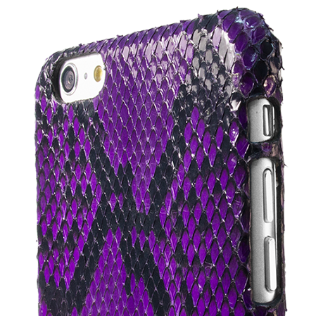 Чехол из кожи питона для iPhone 6 Plus / 6s Plus Фиолетовый - Изображение 20133