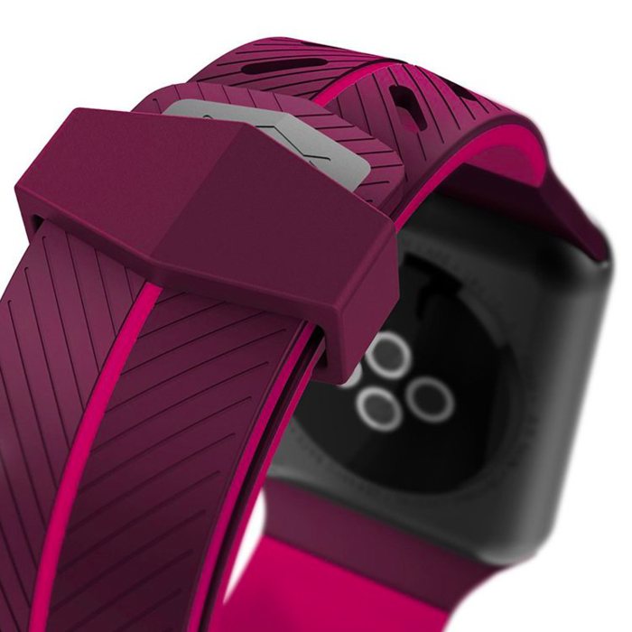 Ремешок X-Doria Action Band для Apple Watch 38мм 1/2/3 Малиново-розовый - Изображение 20345