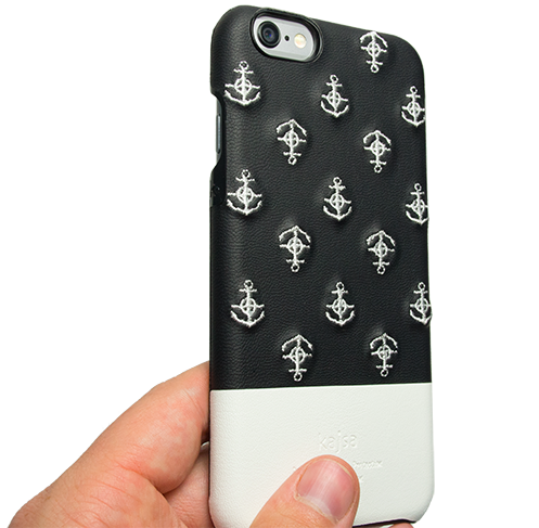 Чехол накладка Kajsa Anchor для iPhone 6 Plus / 6S Plus Черный - Изображение 20579