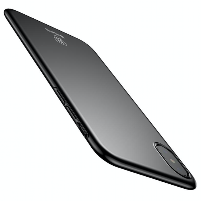 Чехол накладка Baseus Thin Case для iPhone X Черный - Изображение 31115