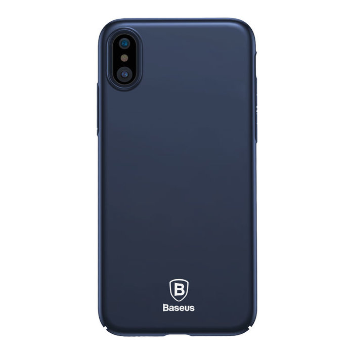 Чехол накладка Baseus Thin Case для iPhone X Синий - Изображение 31129