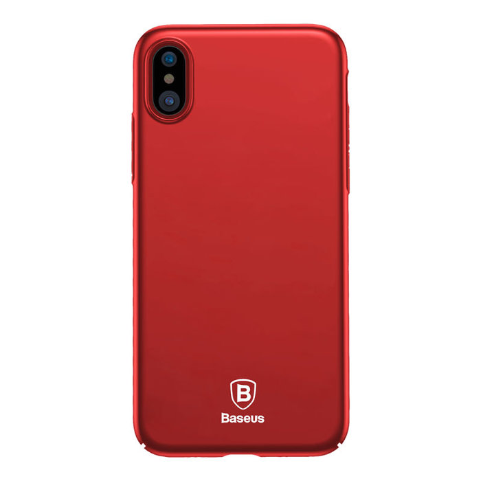Чехол накладка Baseus Thin Case для iPhone X Красный - Изображение 31161