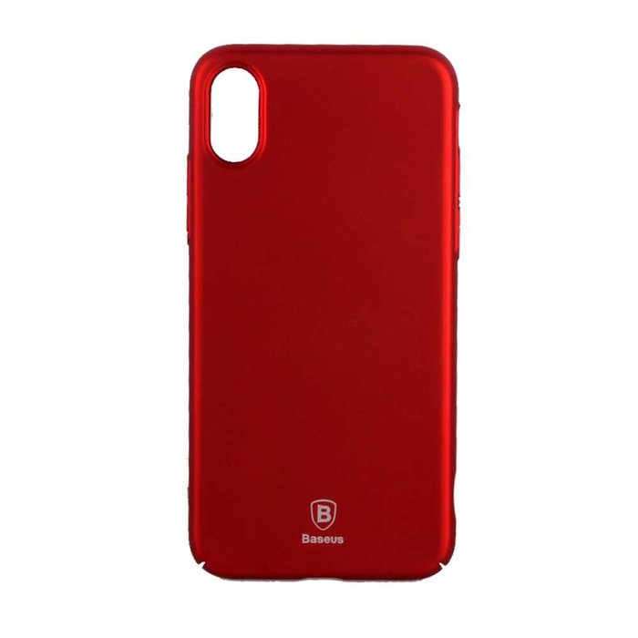 Чехол накладка Baseus Thin Case для iPhone X Красный - Изображение 31171