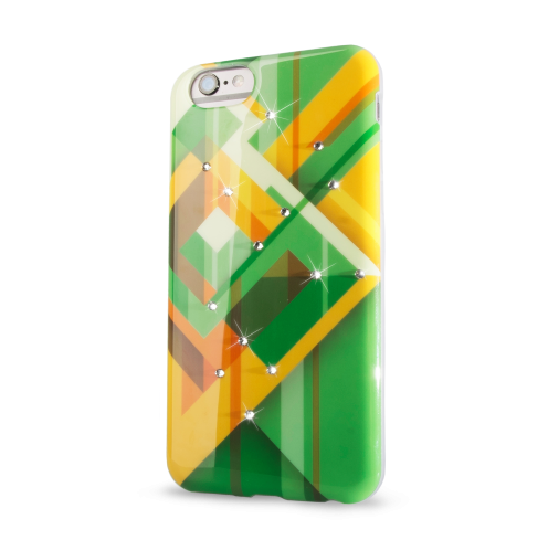 Чехол силиконовый Beckberg Geometry для iPhone 6 Plus/6S Plus Зеленый - Изображение 20789