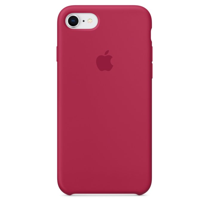 Силиконовый чехол накладка Apple Silicone Case для iPhone 8 Малиновый - Изображение 20853