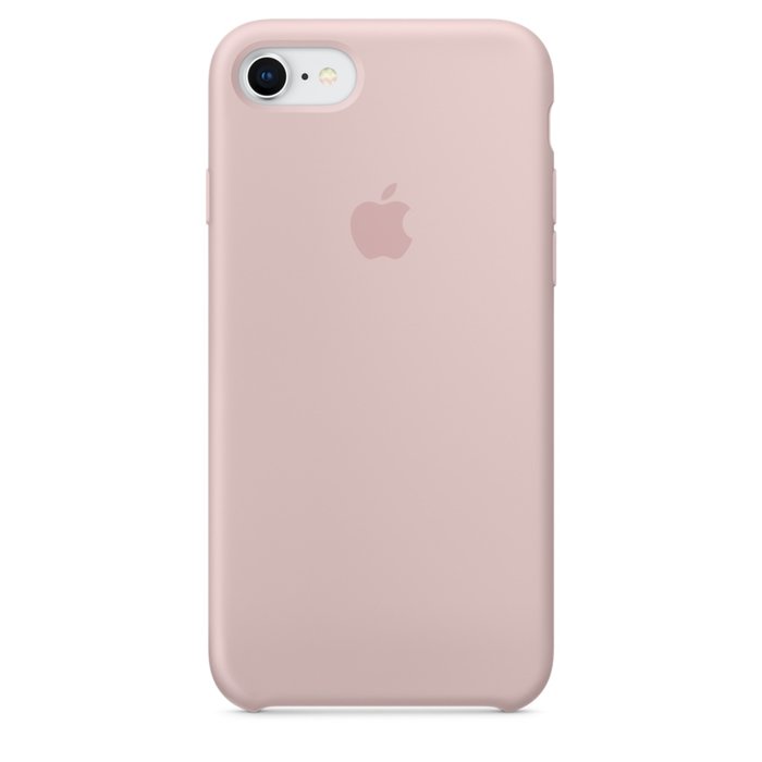 Силиконовый чехол накладка Apple Silicone Case для iPhone 8 Розовый песок - Изображение 20893