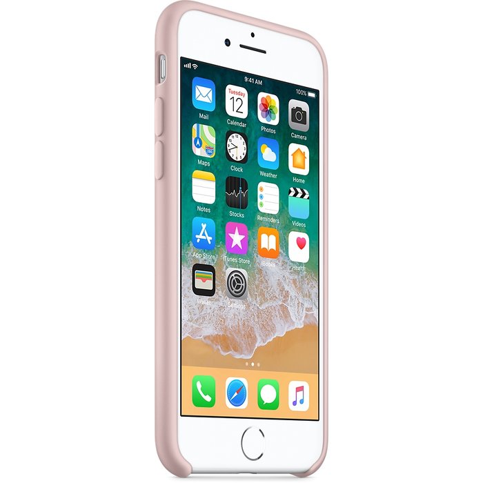 Силиконовый чехол накладка Apple Silicone Case для iPhone 8 Розовый песок - Изображение 20897