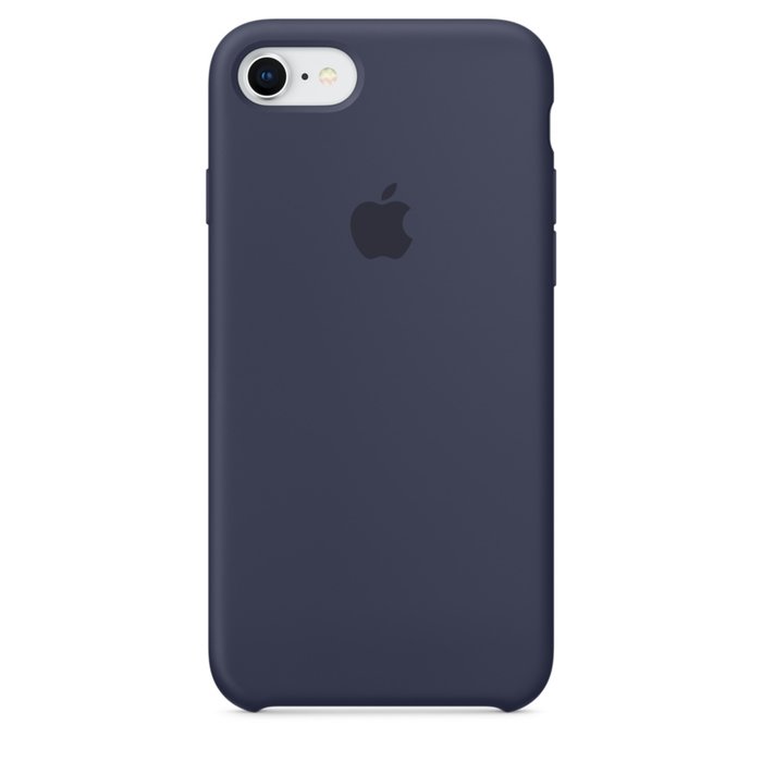 Силиконовый чехол накладка Apple Silicone Case для iPhone 8 Тёмно-синий - Изображение 20903