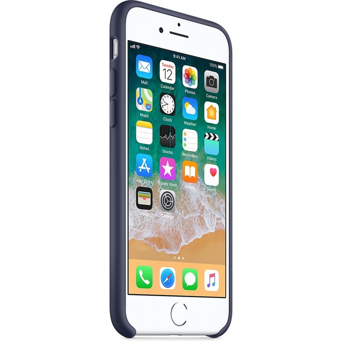 Силиконовый чехол накладка Apple Silicone Case для iPhone 8 Тёмно-синий - Изображение 20907