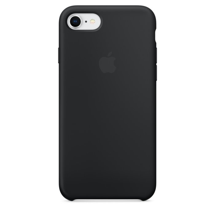 Силиконовый чехол накладка Apple Silicone Case для iPhone 8 Чёрный - Изображение 20913