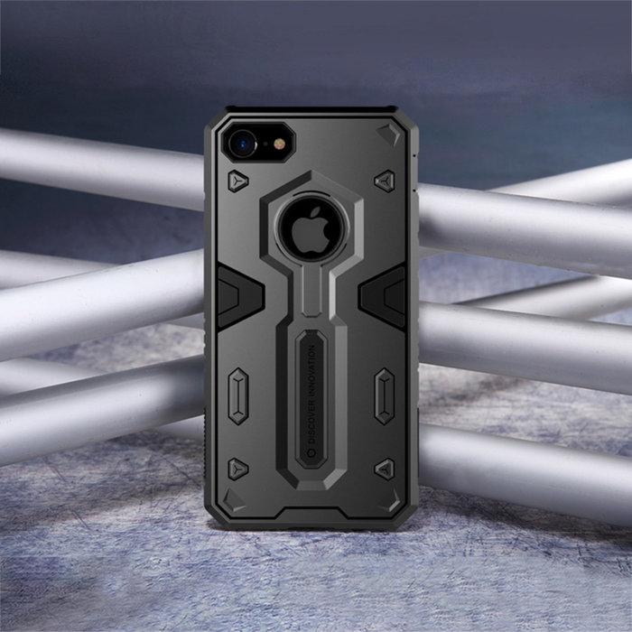 Противоударный чехол накладка Nillkin Defender 2 для iPhone 8 Черный - Изображение 21093