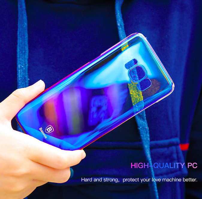 Чехол накладка Baseus Glaze для Samsung Galaxy S8 Синий - Изображение 6887