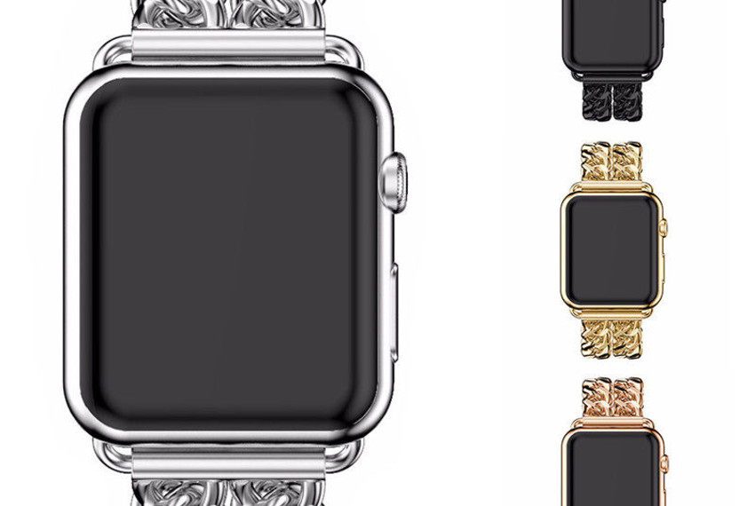 Браслет стальной для Apple Watch (42мм) Золото