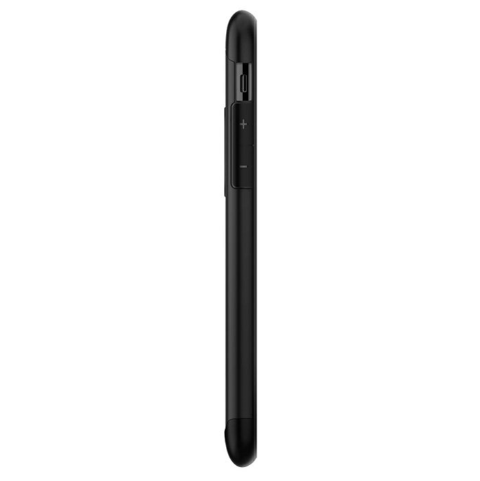 Противоударный чехол накладка Spigen Slim Armor для iPhone X Черный - Изображение 21555