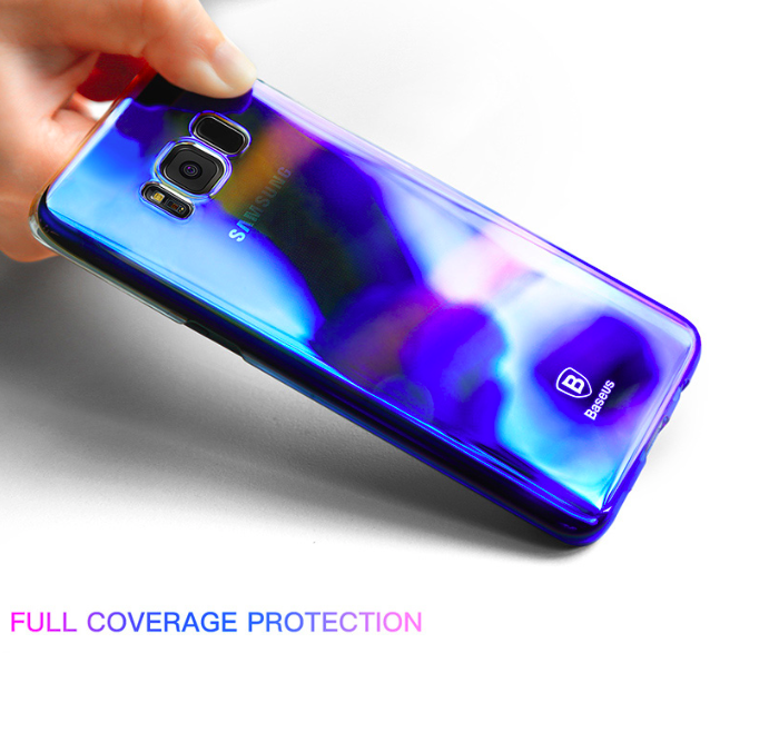 Чехол накладка Baseus Glaze для Samsung Galaxy S8 Синий - Изображение 6883