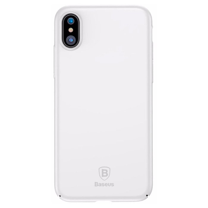 Чехол накладка Baseus Thin Case для iPhone X Белый - Изображение 31179