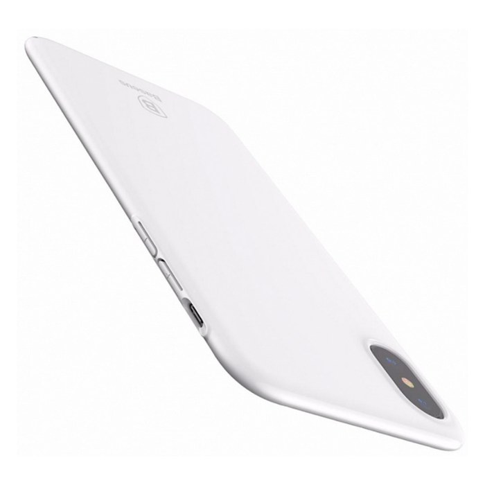 Чехол накладка Baseus Thin Case для iPhone X Белый - Изображение 31181