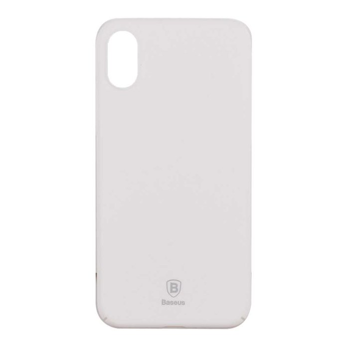 Чехол накладка Baseus Thin Case для iPhone X Белый - Изображение 31185