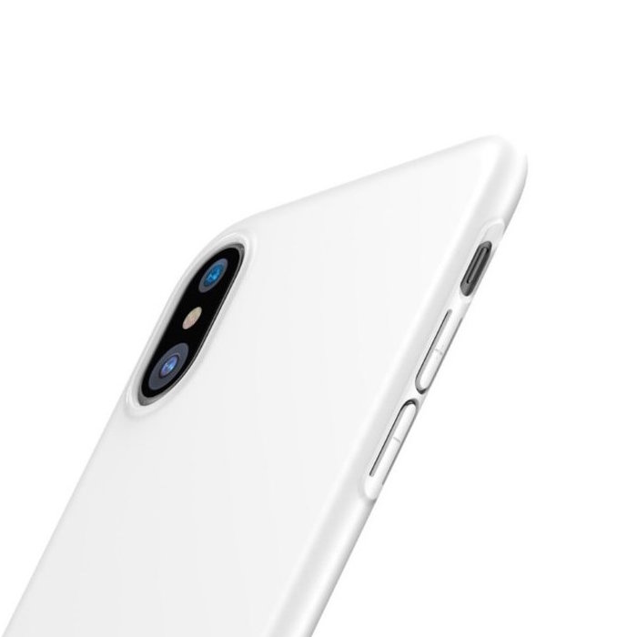 Чехол накладка Baseus Thin Case для iPhone X Белый - Изображение 31187