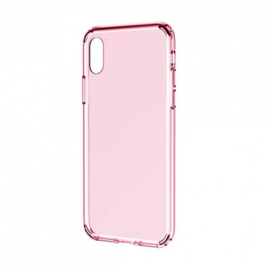 Чехол накладка Rock Pure Series для iPhone X Розовый - Изображение 31241