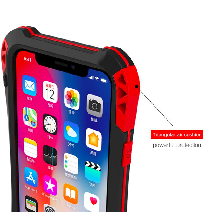 Чехол противоударный R-Just Amira для iPhone X Красный - Изображение 22014