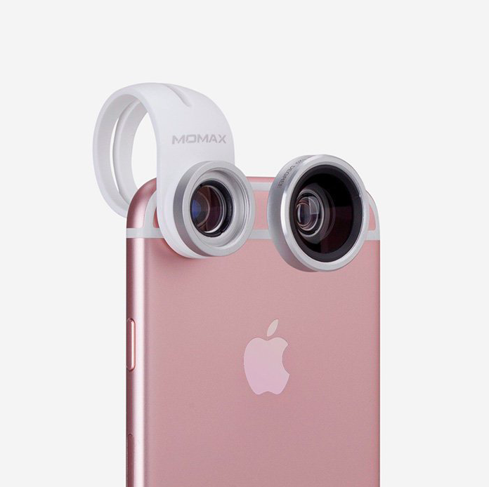 Набор объективов Momax 4 в 1 Superior Lens Kit для смартфонов Розовый - Изображение 22052