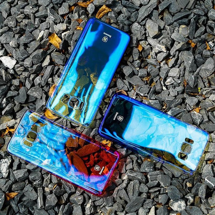 Чехол накладка Baseus Glaze для Samsung Galaxy S8 Синий - Изображение 6891